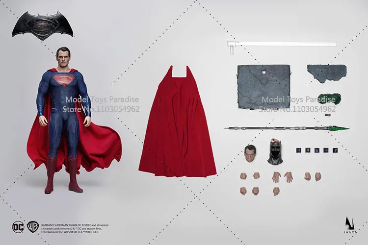 INART 1/6 Soldier Super Man Henry Cavill Batman v Superman：Dawn of Justice Super Hero Collectible Full Set 12'' Action Figure