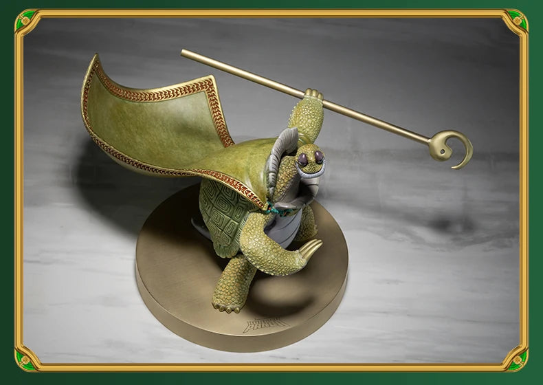 Copper Craft Chinese Cartoon Film Kung Fu Panda Animal Figurines Master Oogway Sculptures Ornament Desktop Decor Art Collection