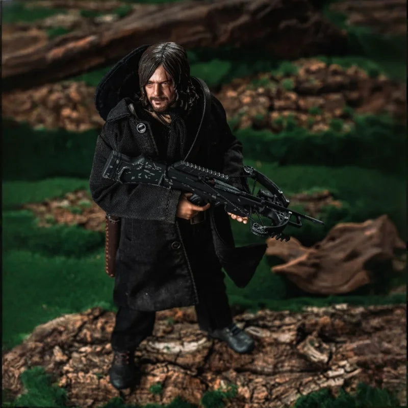 In Stock Hiya 1/12 The Walking Dead：Dead City Season 2  Daryl Dixon Action Figure Birthday Present Favorite Desktop Ornaments