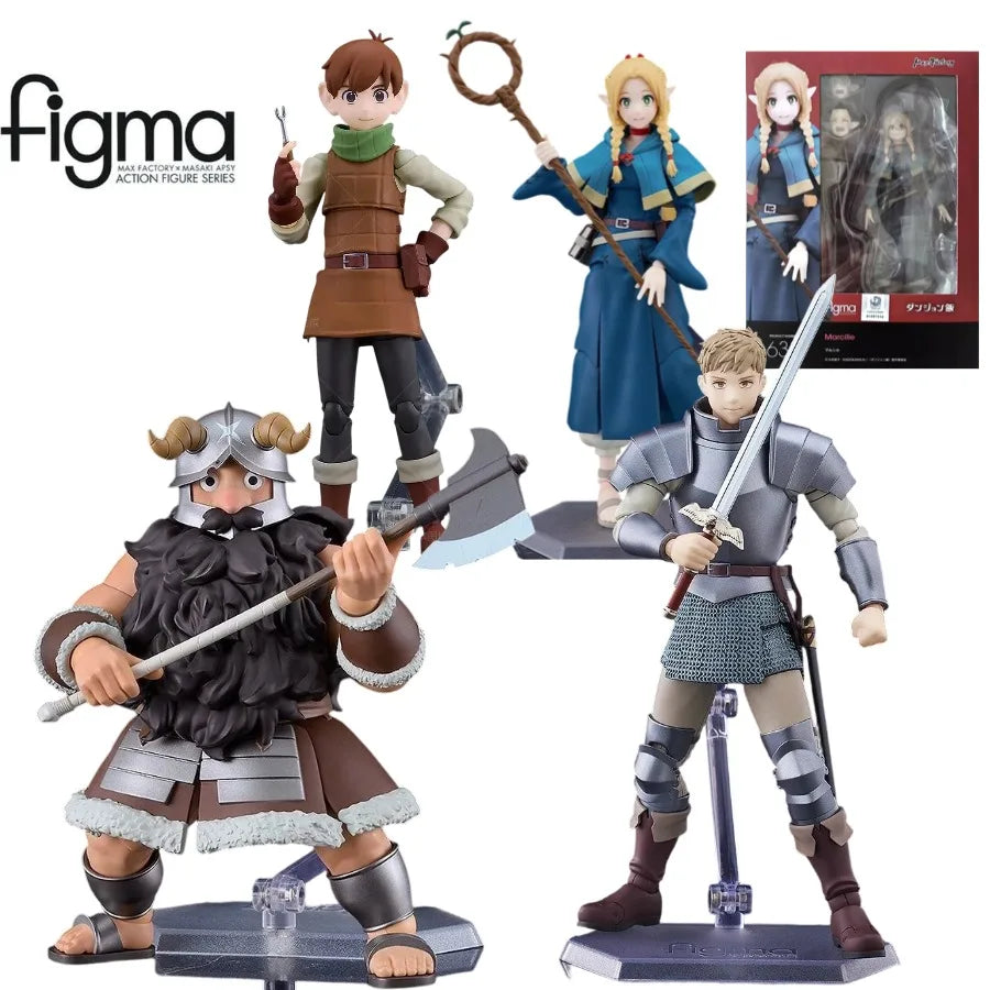 Max Factory Marsilla Figma #657 Senshi Action Figures Laius Raiosu Doll Toy Delicious in Dungeon Anime Model Collection Display