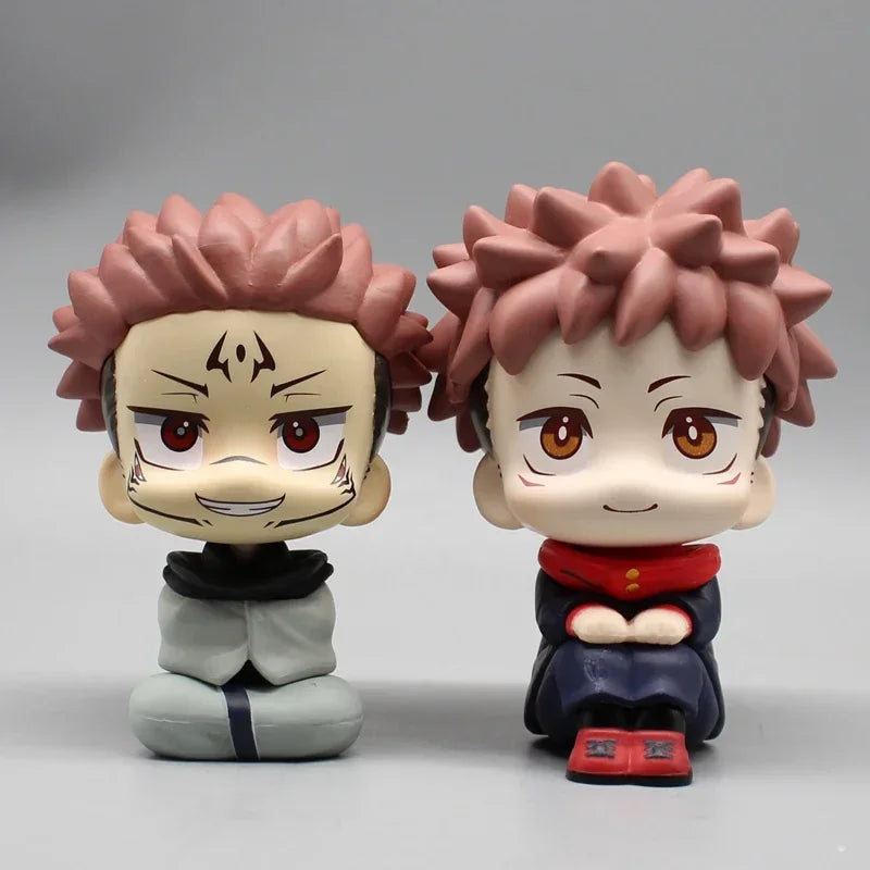 Anime Nanami Kento Ryomen Sukuna Itadori Yuji Action Figures Q Version Jujutsu Kaisen Figurine 10cm PVC Collection Model Toys