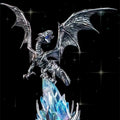Generic Yu Gi Oh Series Blue Eyes White Dragon Light Up Figure With Ice Base Anime Collectible Desktop Decoration For Game Fans