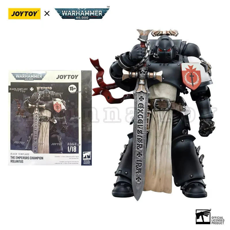 JOYTOY 1/18 Action Figure 40K Black Templars Squads Anime Collection Military Model
