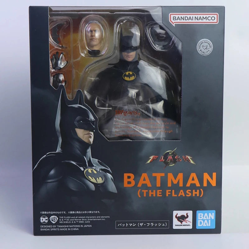 Bandai DC Universe The Flash SHF Batman Action Figures Justice League AnimeFigures Toys Collection Gifts
