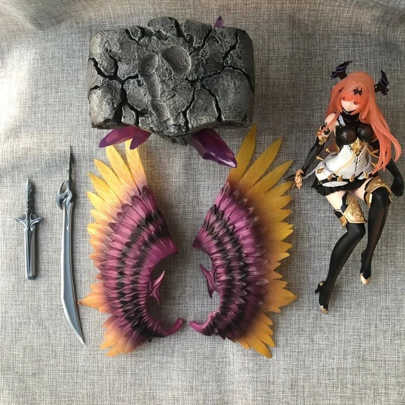 Hot Bahamut'S Dark Angel Olivia From Divine Strike Two Color Game Anime Handmade Model Holiday Birthday Gift Desktop Decoration