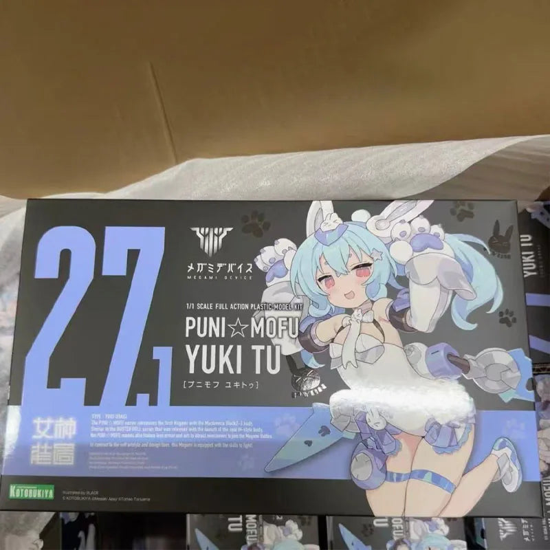 In Stock KOTOBUKIYA Original BOX MEGAMI DEVICE 26.1 PUNI MOFU KURO MAO Action Figure Model Toy Gift for Kid Foam Box Packaging