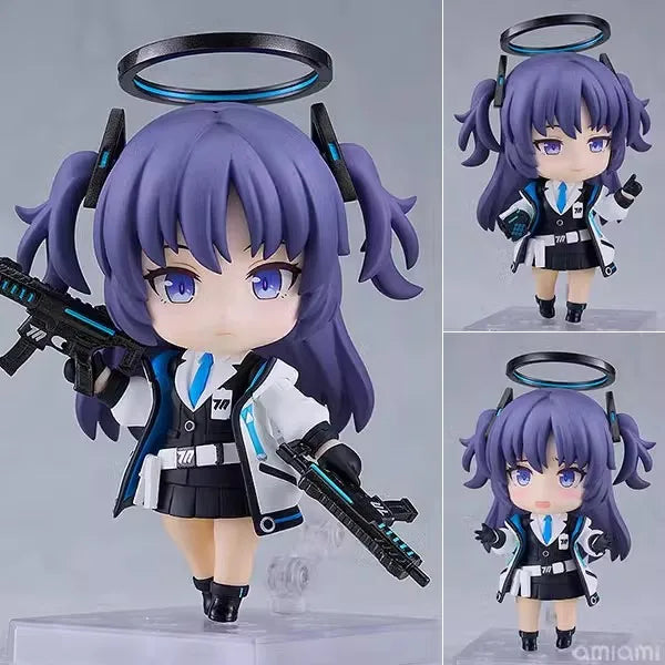 Blue Archive Q Version Nendoroid Shirako Sawa Mika Misono Arona Anime Figure Set Collectible Model