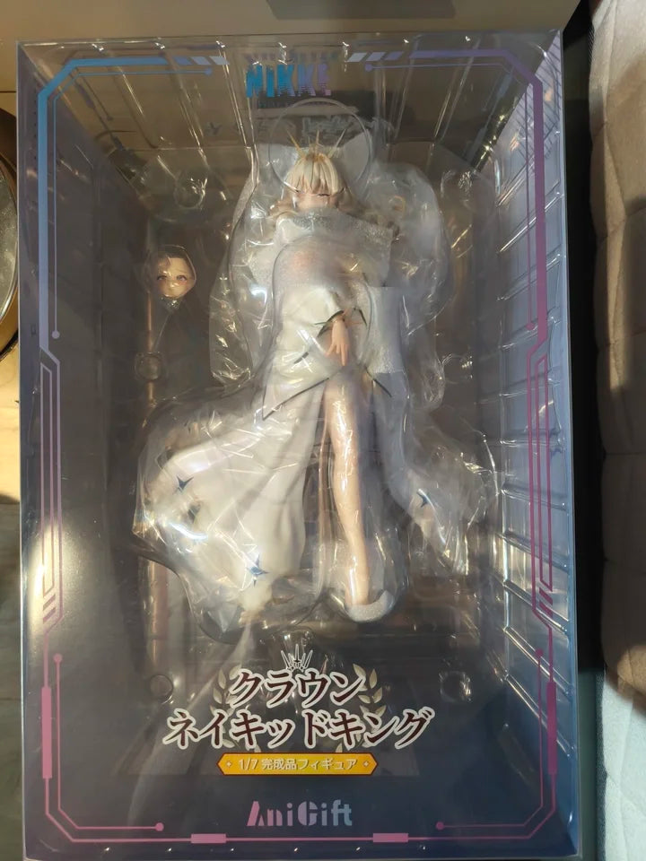 AniGift Original NIKKE Crown Naked King 30cm 1/7 Scale Anime Statue Exquisite Collectible Animation Figure Nice Present In Stock