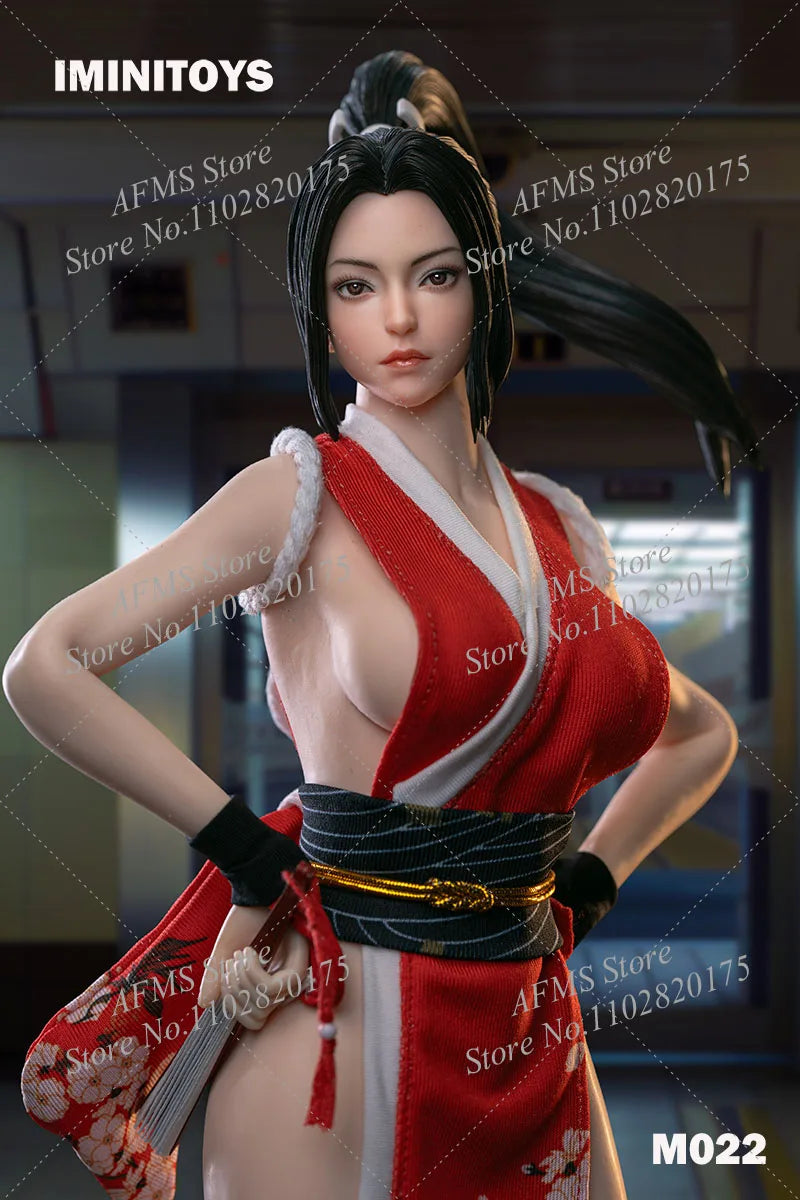 Minitoys M022 1/6 Scale Collectible Figure Charm Anime Fighting Goddess Head Sculpt Clothes Fit 12" Action Figure Soldier Body