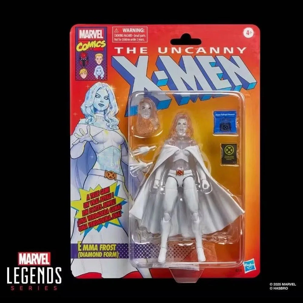 Hasbro Marvel Legends Series Emma Frost (DIAMOND FORM) 15cm Action Figure Collection Original Toys Model Gifts