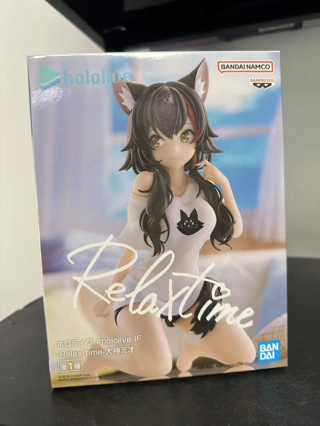 In Stock Original BANDAI BANPRESTO Hololive #hololive IF -Relax Time-Okami Mio Anime Figures Toys Gifts Model Ornaments Statue