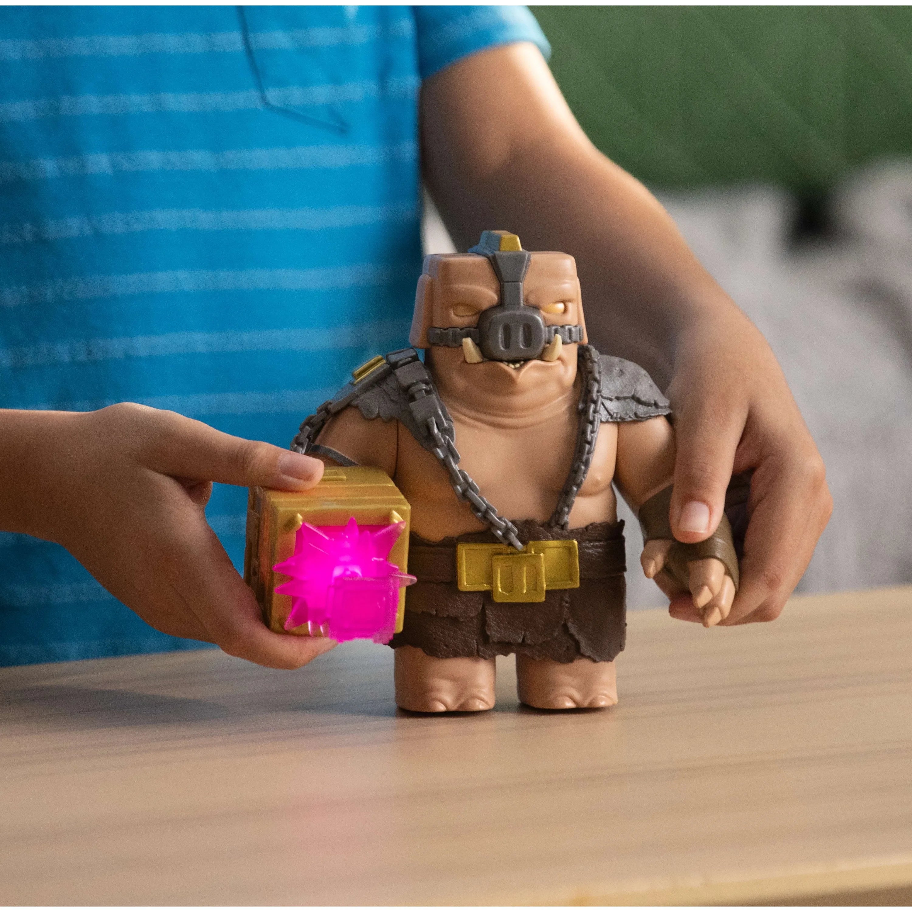 Original Mattel Minecraft Lights & Sounds Battle Mode Great Hog Large Action Figure Minecraft Movie Piglin Toys for Children