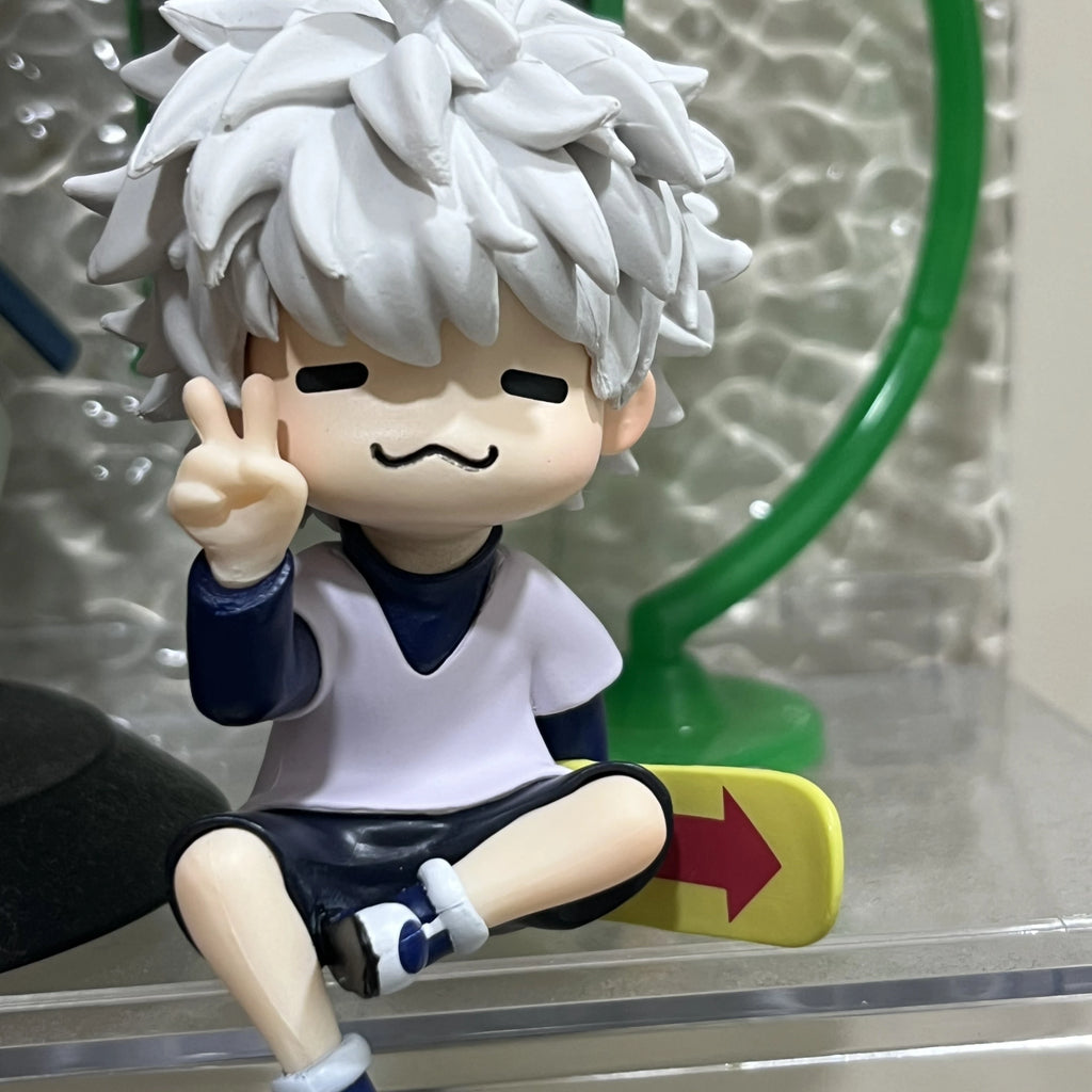 HUNTERxHUNTER Cartoon Q-Version Cat KILLUAZAOLDYECK Anime figure Doll Toys Desktop Ornament decor Collect Model Garage Kit Gifts