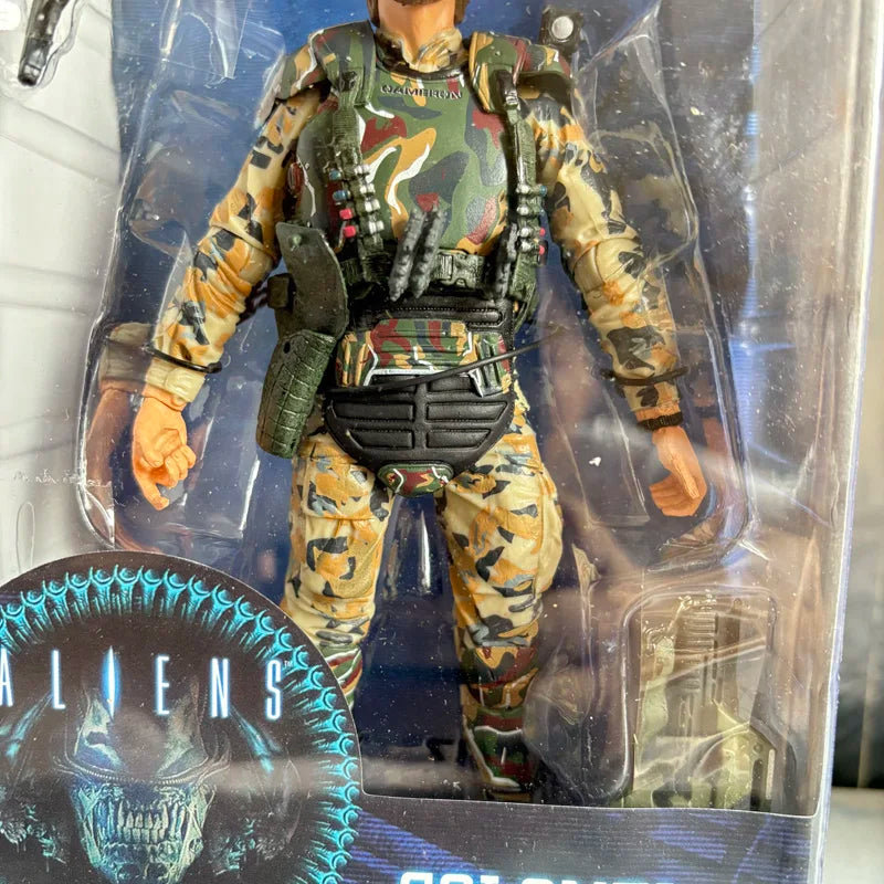 Alien Vs Predator Colonel Cameron NECA Aliens Action Figure Director James Cameron Marine Collectible Model Toys Doll Gift 18cm