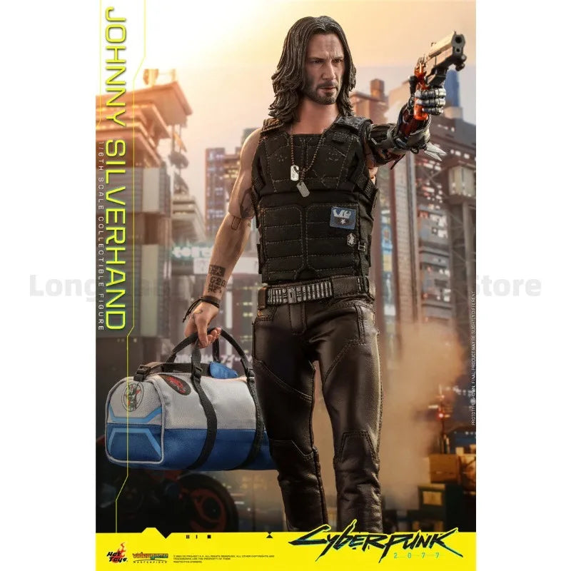 In Stock HOTTOYS HT VGM47 Cyberpunk 2077 Johnny Keanu Reeves Action Figure Model Gift Collection