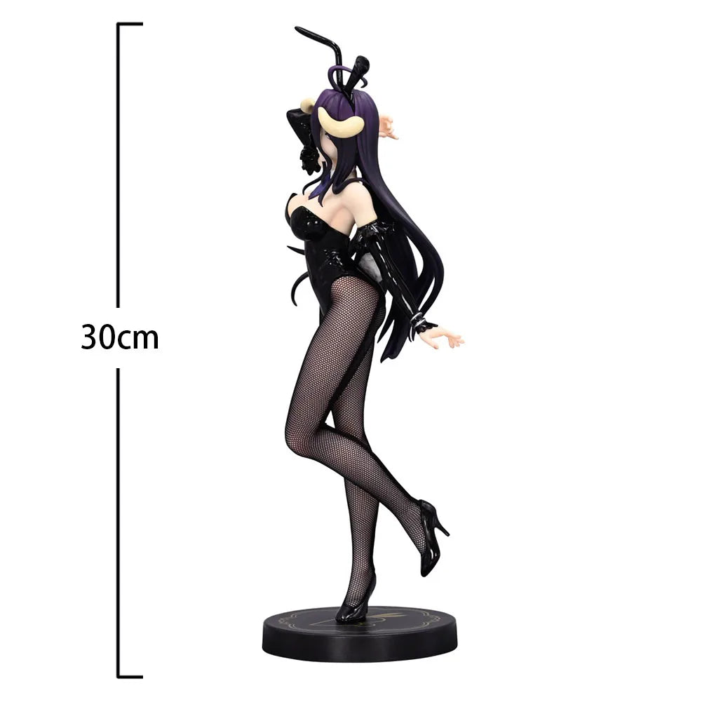 Albedo Anime Figur Shalltear Bloodfallen Figur stehende Pose Albedo Actionfigur Bunny Girl Modell Puppe Spielzeug Sammlung Geschenk