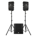 PRORECK Club 3500 15 Zoll Subwoofer 3000 W DJ-betriebenes PA-Lautsprechersystem-Kombi-Set mit 8 Array-Lautsprechern, Bluetooth, USB, SD-Karte