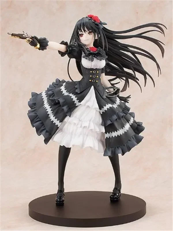 23cm KDcolle Date A Live Anime Girl Figure Kurumi Tokisaki Alluring Kimono Action Figure Kurumi Sexy Girl Figure Adult Model Toy