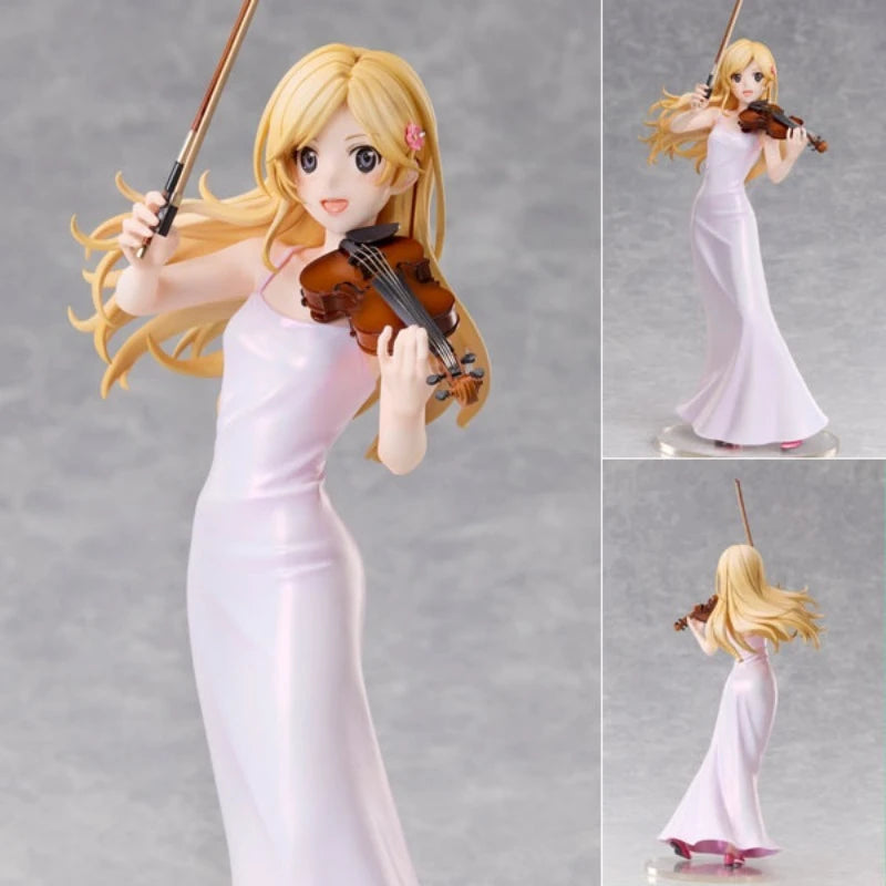 Your Lie in April Kaori Miyazono 100% Original genuine 250mm PVC Action Anime Figure Model Toys Figure Collection Doll Gift