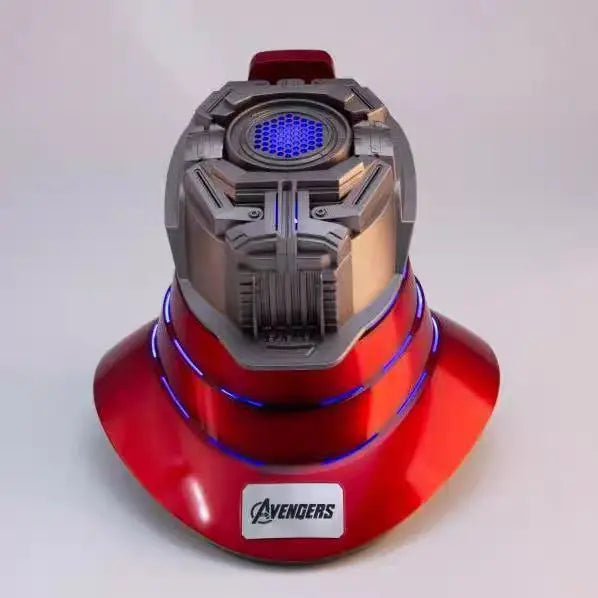 Iron Man Animationsfigur Helm Jarvis 1:1 Sammlungsstufe Mk5 Helm Intelligente Sprachsteuerung zum Öffnen und Schließen des Helms