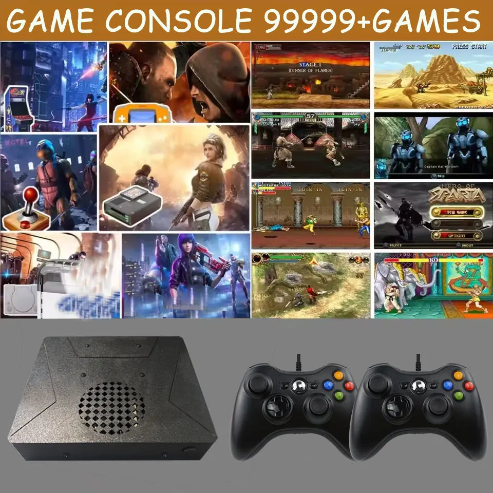 LZAKMR NEW Upgrade S1 Game Box Dual System Windows11 2/4TB Game System 99999+GAME For SWITCH PS2 PS3 WII SS GAMECUBE Sega Saturn