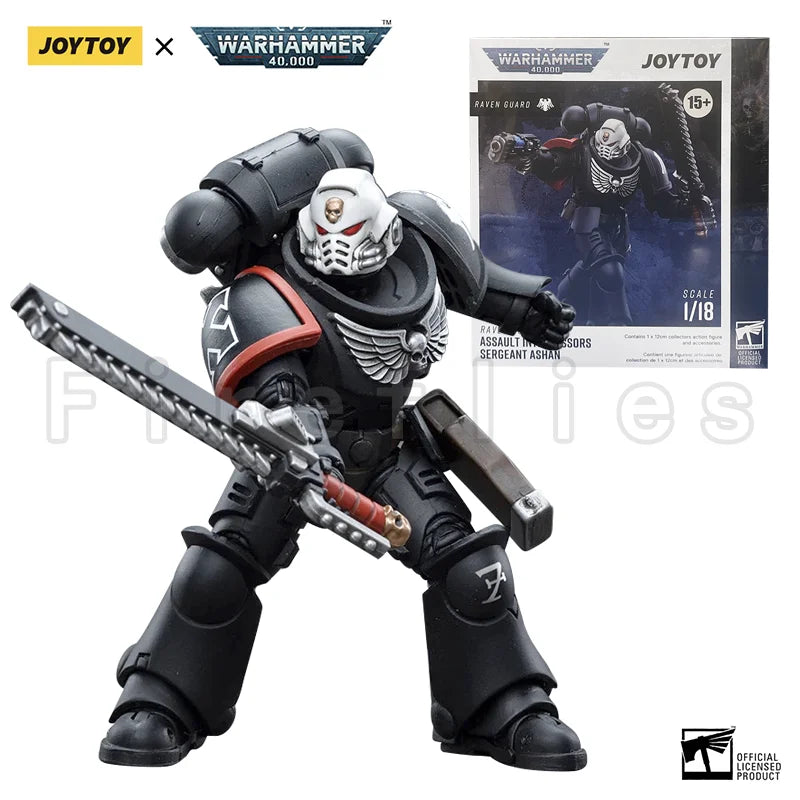 1/18 JOYTOY Action Figure 40K Raven Guard Intercessors Anime Model Toy
