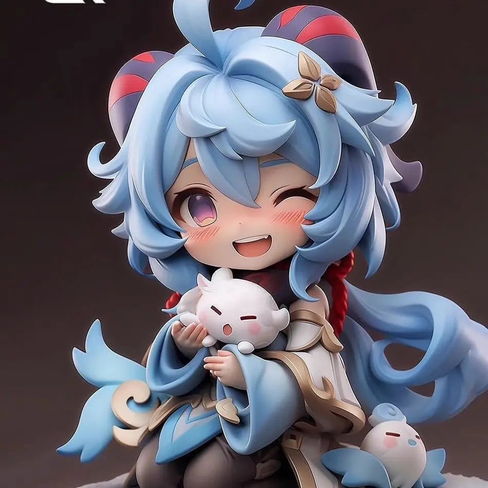 16cm Anime Game Genshin Impact Figure Q Version Yae Miko Hutao Genshin Cute Model Toy Gift Collection Action Figure Pvc Doll Toy