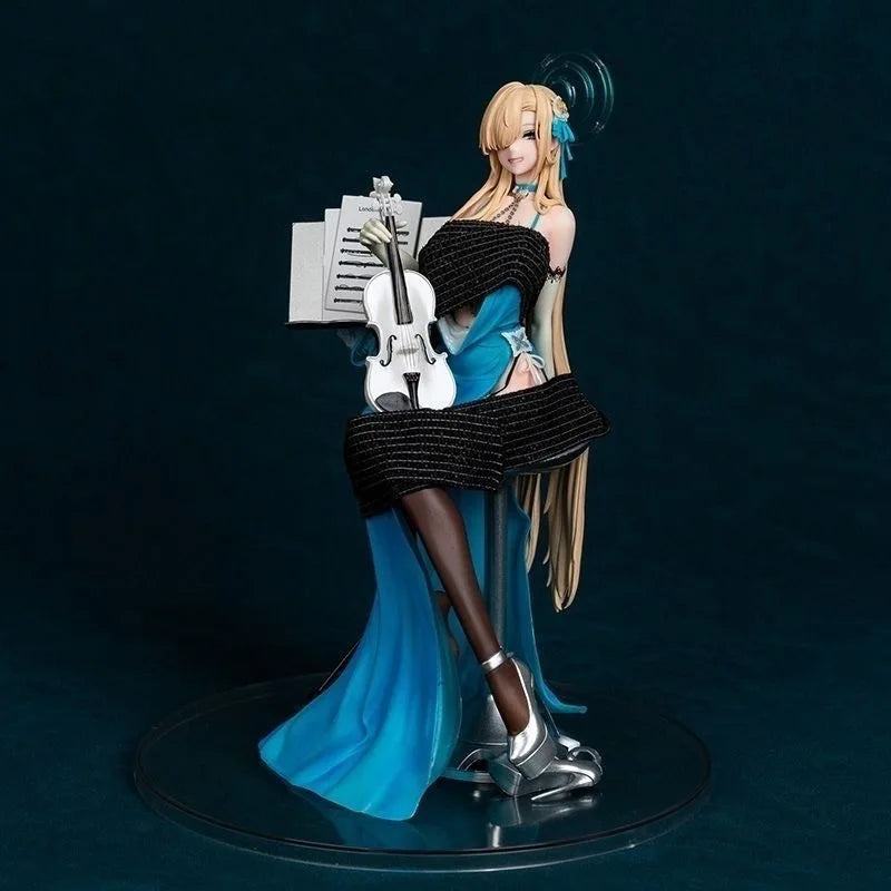 Game Blue Archive Asuna Sitting Posture Action Figure Beautiful Girl Pvc Model Statue Doll Toy Desk Decor Collection Gifts Boxed