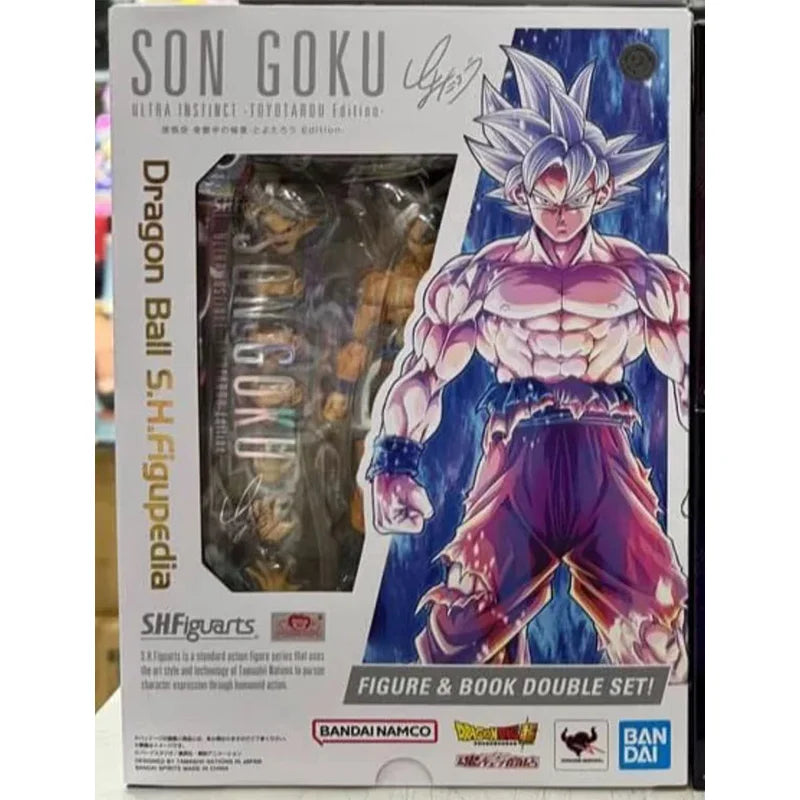 In Stock Original Bandai S.H.Figuarts SHF Dragon Ball Z Son Goku Ultra Instinct Toyotaro Edition VJ30TH Anime Model Toys