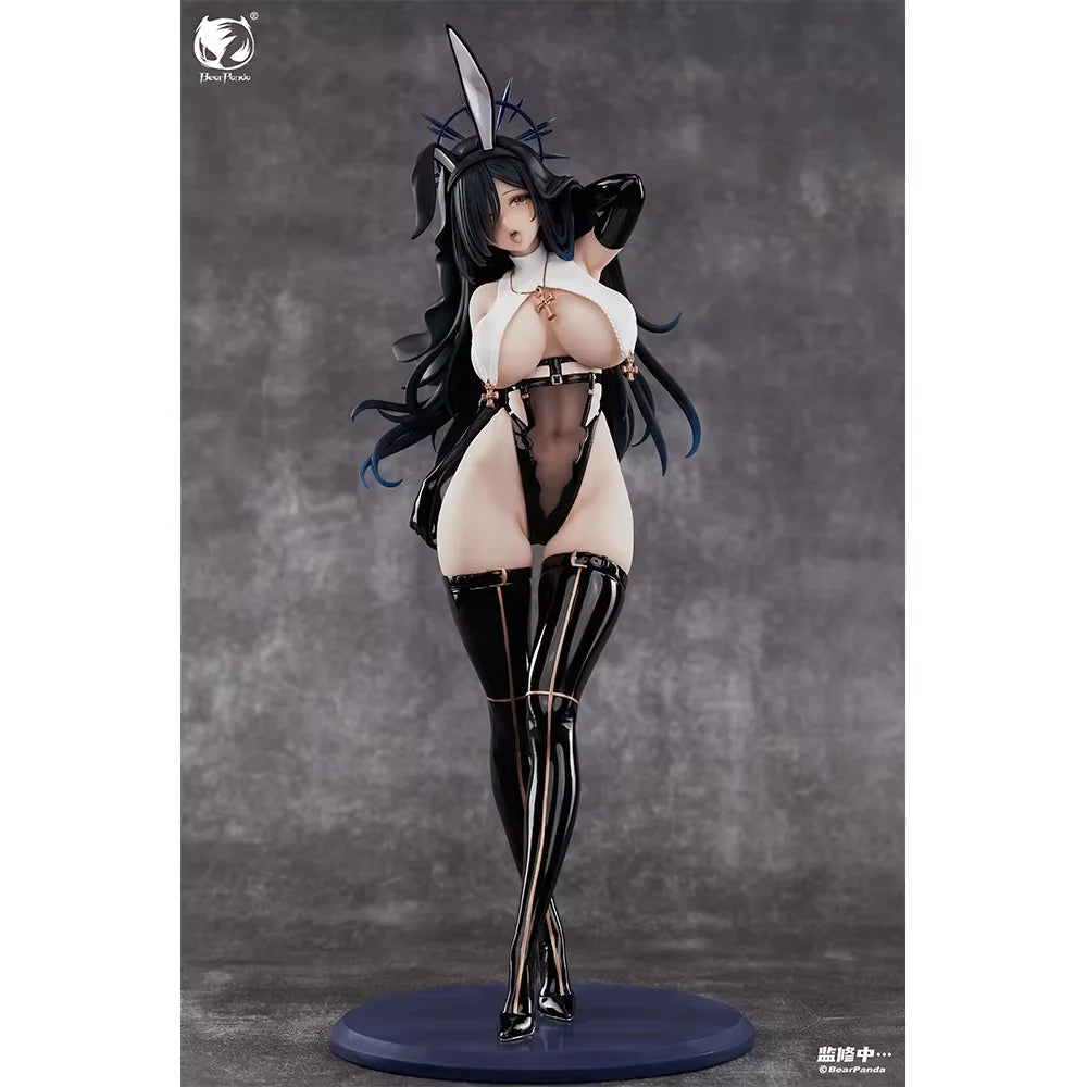 In Stock BearPanda Bunny Nest Series Black Nun Bunny Girl 1/4 Sexy Beautiful Girl Anime Action Figure Toy Gift Model Collection