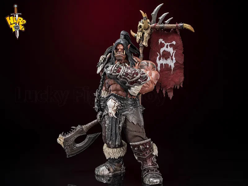 【Предварителна продажба】Hero Toys Великият вожд на племето Военна песен Рев Татко Орк Воин Мащаб 1/10 Екшън кукла играчки