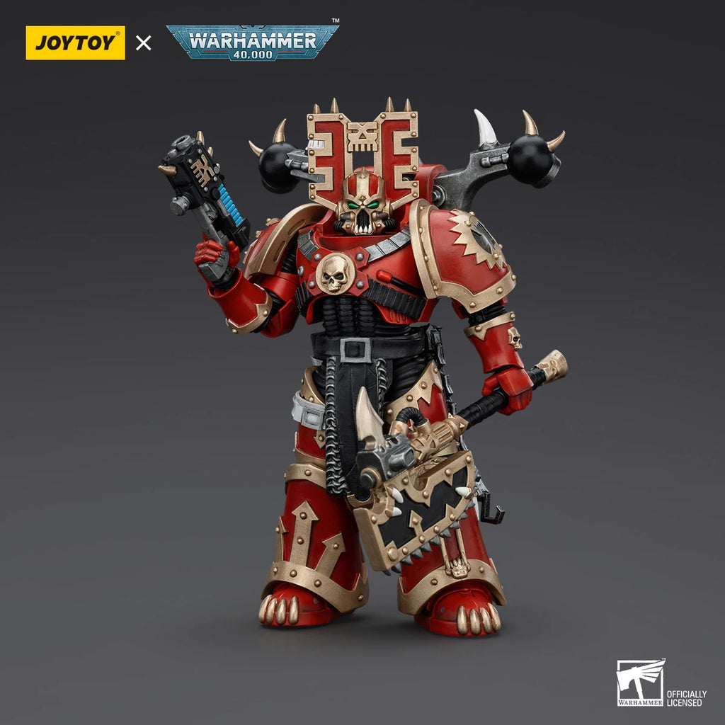 JOYTOY Warhammer 40k World Eaters Khorne Berzerker 4 Action Figures Original Collection Doll Decoration Gift Garage Model