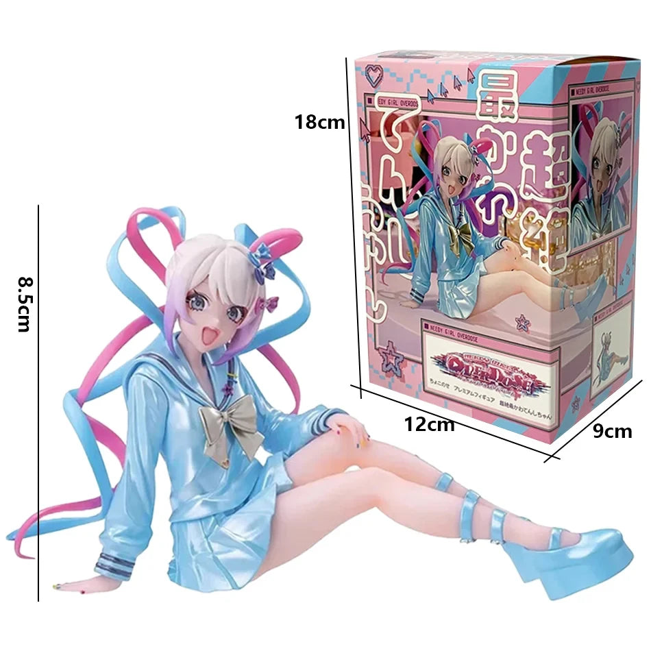 NEEDY STREAMER OVERLOAD OMGkawaiiAngel chan Anime Girl Figure Ame-chan Action Figure Super Ten-Chan Figures Model Doll Toy Gifts