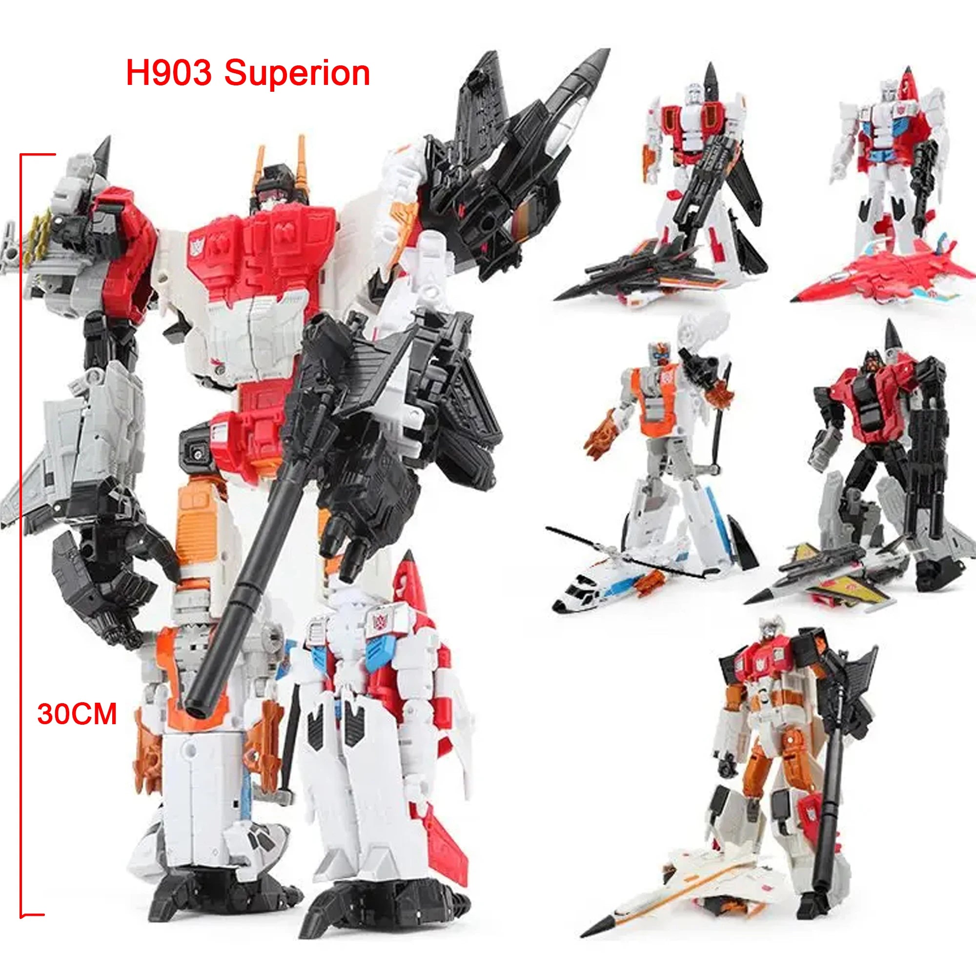 HZX Defensor H901 Transformation Toys Robot 5IN1 Combiner Superion Bruticus Devastator Deformation Action Figure