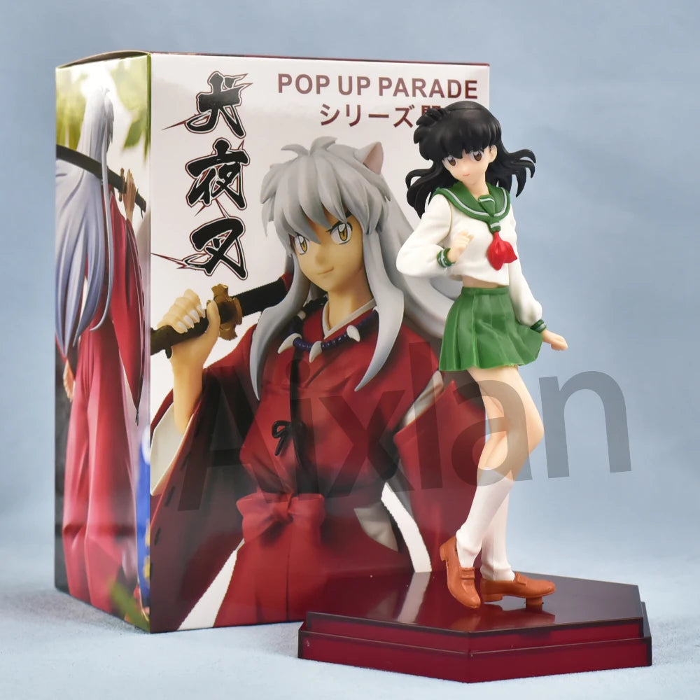 20cm Anime Inuyasha Figure Inuyasha Kikyō Sesshoumaru Higurashi Kagome PVC Action Figure Model Toys Collectible Model Toy Gift