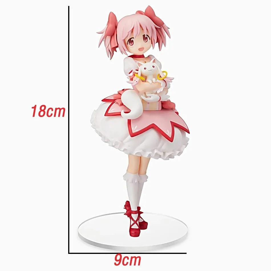 18CM Puella Magi Madoka Magica Kaname Madoka PVC Anime Action Figure - Collectible Model Toy Gift Anime Cartoon Character