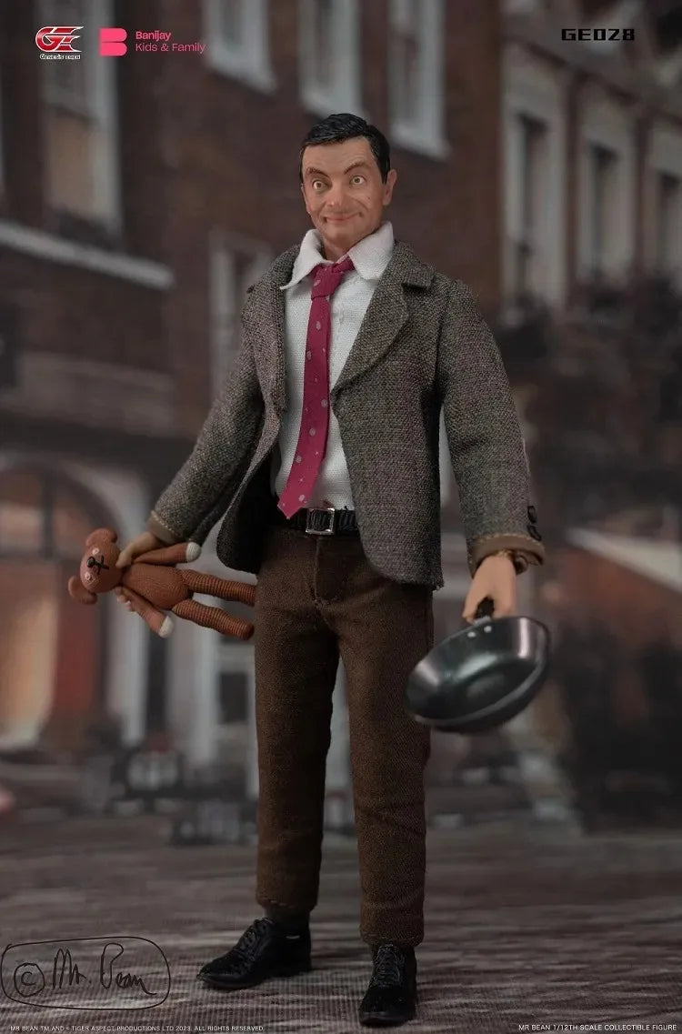 CYYTOYS Original 1/12 Scale Mobile Doll Series Mr. Bean Anime Action Figure Model Toys Movable Model Ornaments Gifts for Boys
