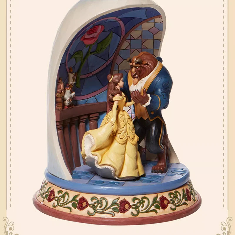 Disney  Beauty And Beast Hand Decoration Authentic Disney Belle Princess Tabletop Decoration Birthday Gift For Friend