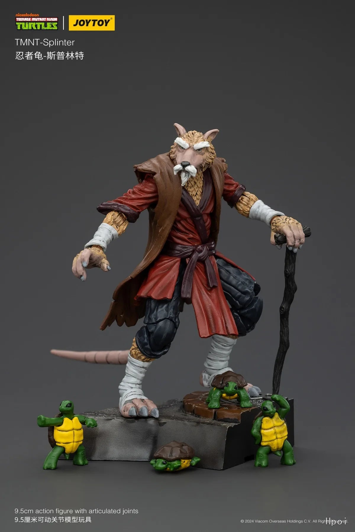 Original JOYTOY TMNT-Splinter 1/18 Action Figure Model Collection Toy Gift