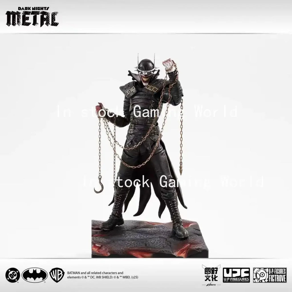 In Stock Original LPZZ UPFinegures Dark Night Metal Batman Laughing Bat Figure Model Collection Toy Gift