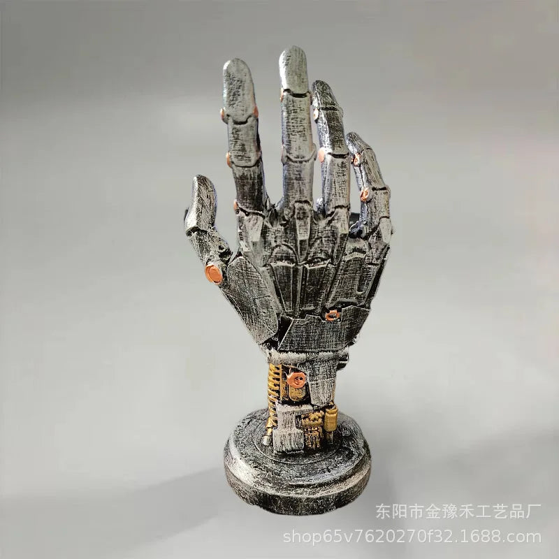 Anime Peripherals Cyberpunk Style Mechanical Arm Resin Craft Ornaments Xbox Switch Game Controller Desktop Stand