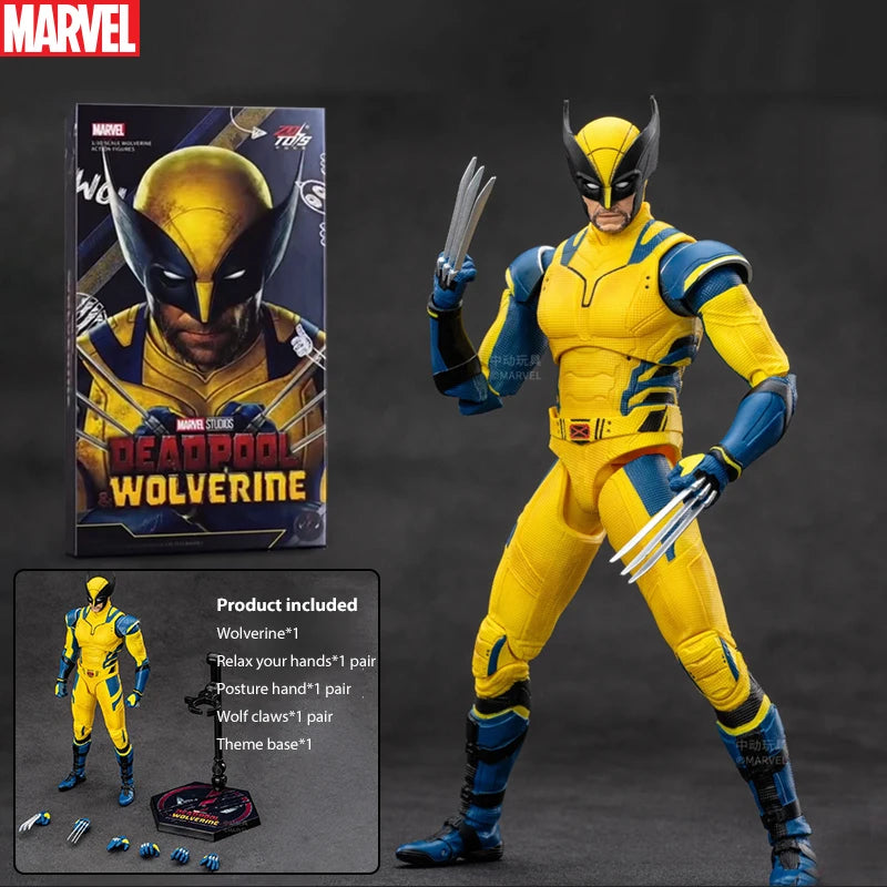 Нов ZD Toys Дедпул и Върколак Модел 7 инча 1/10 Екшън Фигурки Върколак Модел Дедпул Marvel Супергерои Колекция Модел Подаръчен