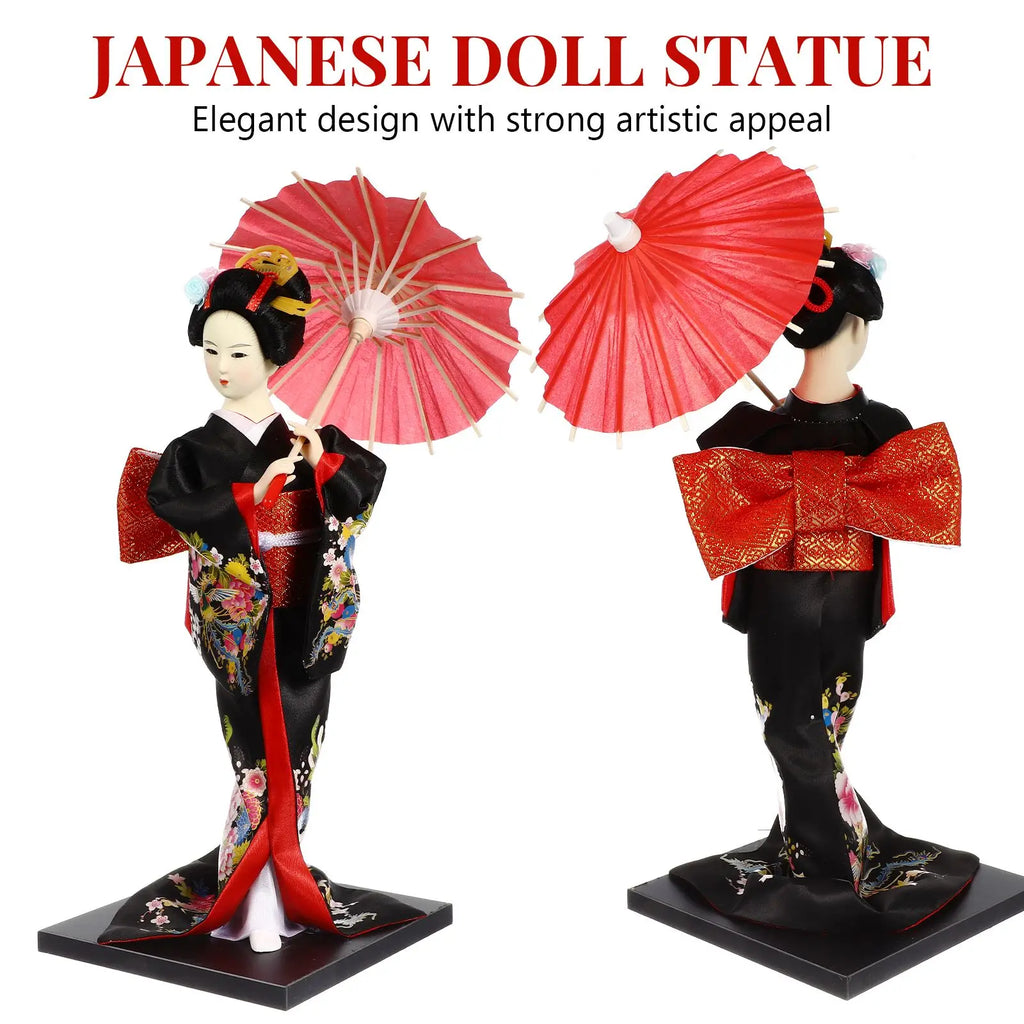 Kimono Geisha Japanese Geisha Figurine sushi shop tabletop ornament Japanese Kimono Girl Statue home restaurant Geisha deco