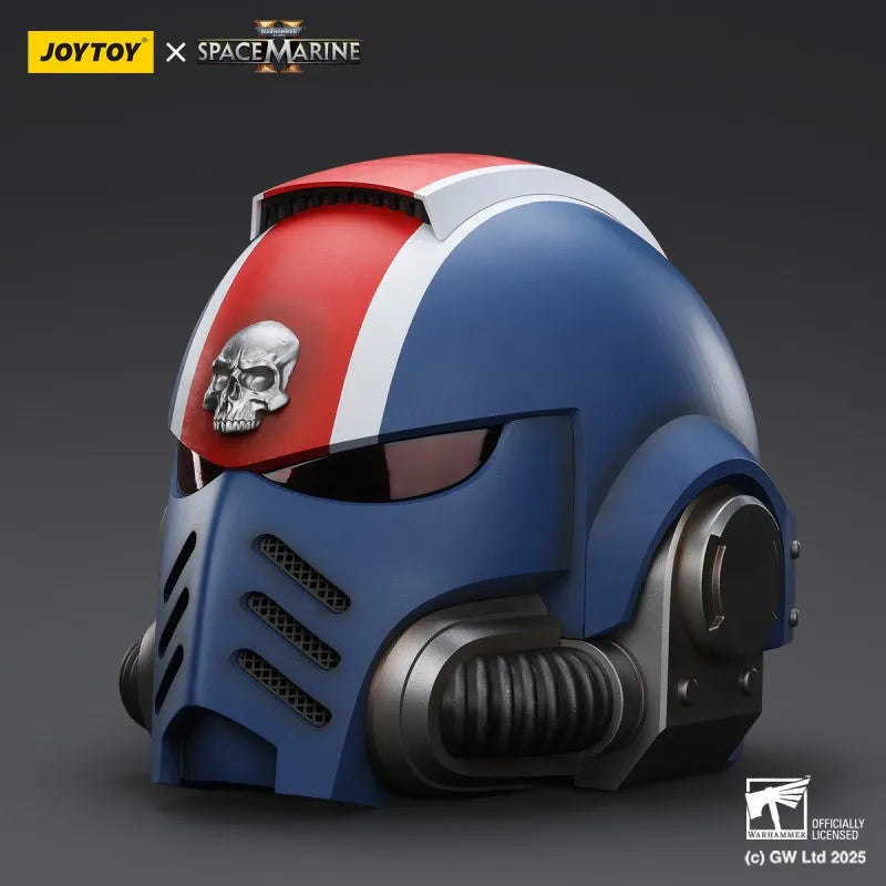 JOYTOY Warhammer 1:1 Wearable Ultramarines Lieutenant Titus MKX Helmet Action Figure Adjustable Inner Padding LED Light Model To