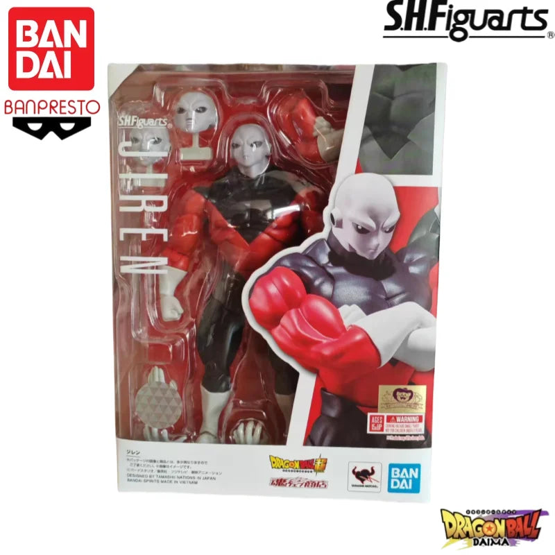 In Stock Original Bandai S H Figuarts Joint Movable Dragon Ball Jiren Model Action Figure Garage Statue Collectible Ornaments