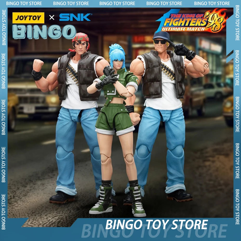 IN STOCK Joytoy The King Of Fighters Game Ralf Jones Leona Heidern Clark Still Action Figures Kof'98u Mlkari Warriors Team