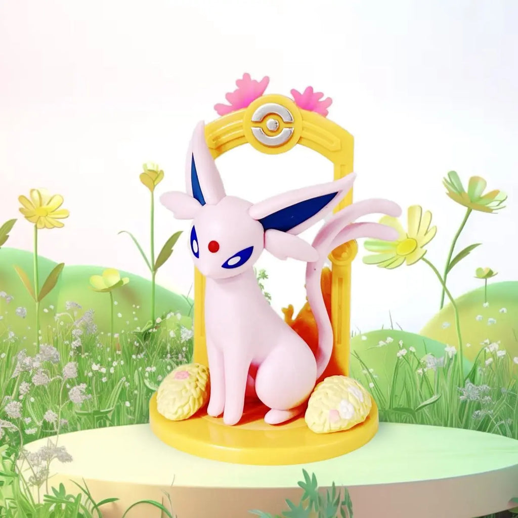 Pokemon Eeveelution Figure Set Eevee Sylveon Espeon Glaceon Leafeon Box Anime Figure Toy Children's Birthday Gift 9pcs/Set
