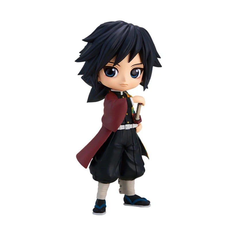 Anime Demon Slayer Figure Nezuko Tanjirou Zenitsu Inosuke Kyoujurou Giyuu Kawaii Qposket Figural PVC Model Toy Collect Gift
