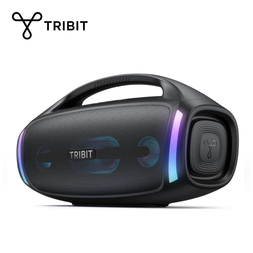 TRIBIT StormBox Blast 2 Bluetooth високоговорител, 200W мощност със субуфер, външен, IP67 парти високоговорител, 30 часа време на възпроизвеждане, LED, микрофонен вход
