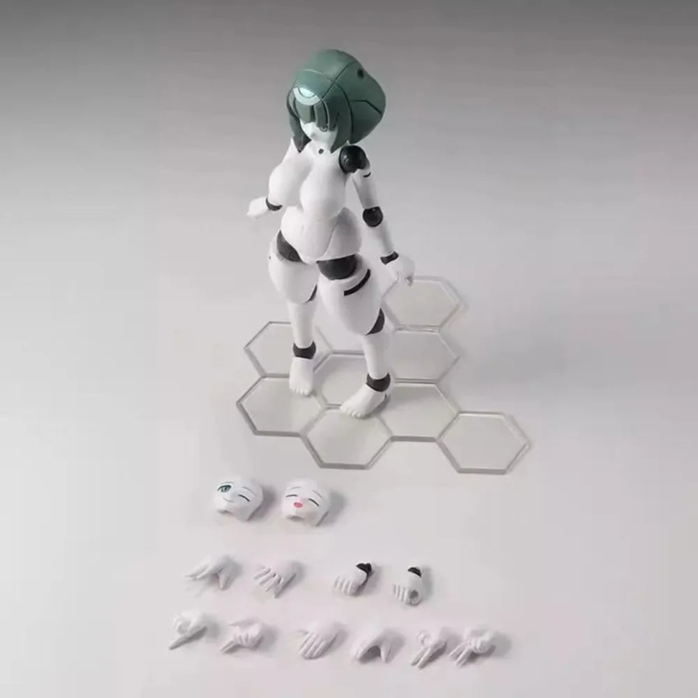 13cm Polynian Fll Janna Anime Girl Figure Robot Neoanthropinae Polynian Action Figure Adult Collectible Model Doll Toys